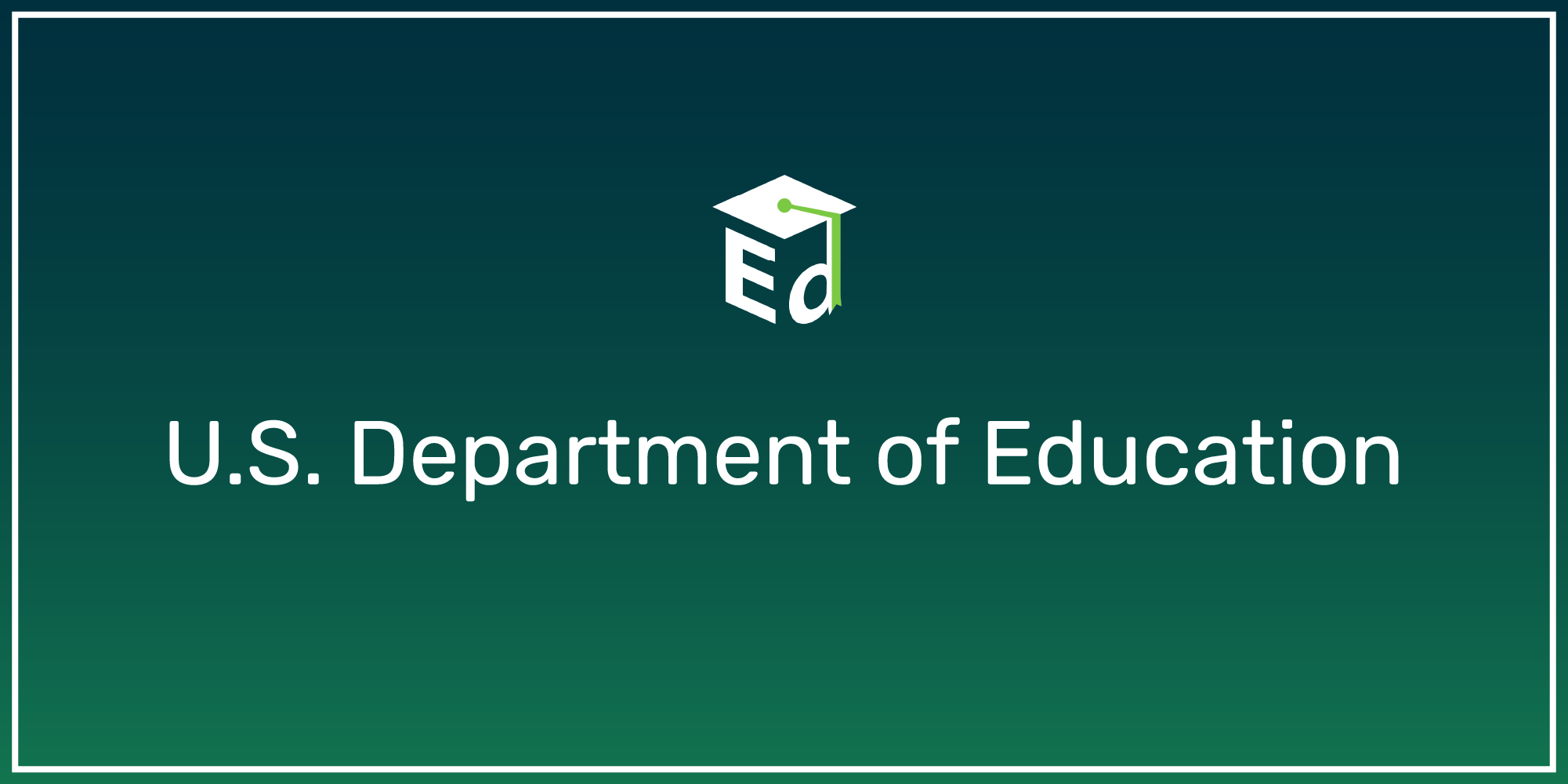 米国教育省の公式サイト（出典: U.S. Department of Education）