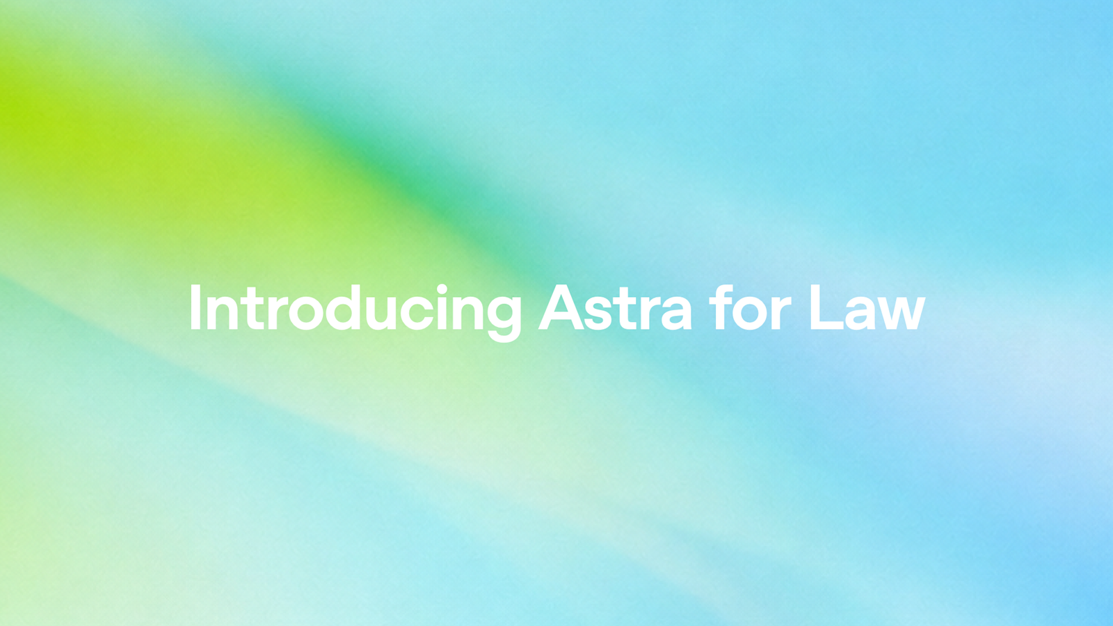 Astra for Lawの発表を伝えるOpenAIの告知画像